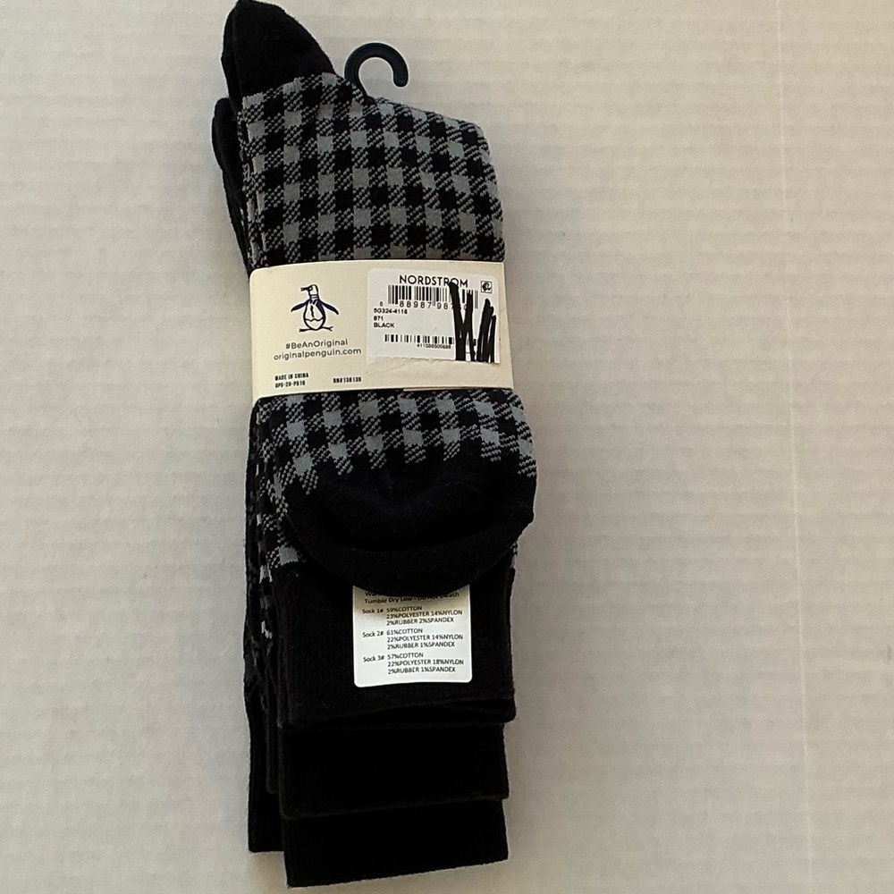 Original Penguin Crew Assorted Socks - Pack of 3 - Picture 6 of 14